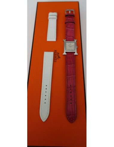 MONTRE HERMES HEURE H - 2 BRACELETS