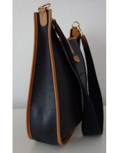 SAC EVELYNE HERMES CUIR BICOLORE