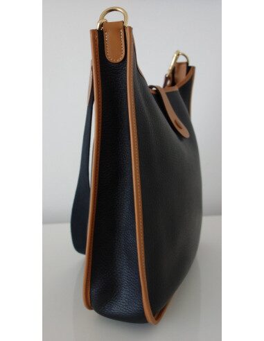 SAC EVELYNE HERMES CUIR BICOLORE