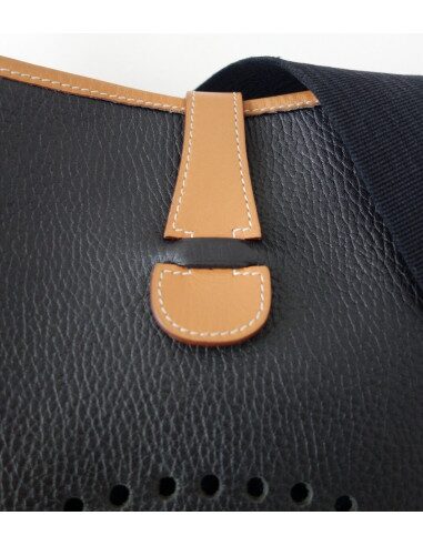 SAC EVELYNE HERMES CUIR BICOLORE
