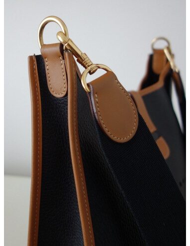 SAC EVELYNE HERMES CUIR BICOLORE
