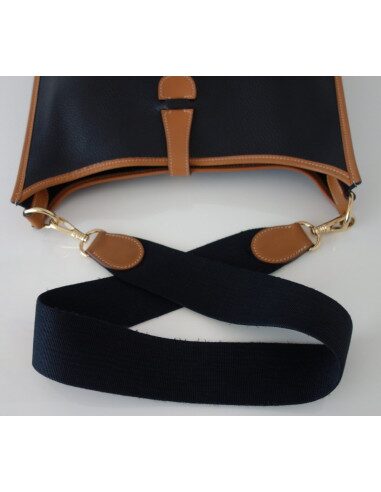 SAC EVELYNE HERMES CUIR BICOLORE