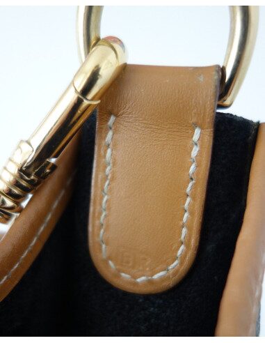 SAC EVELYNE HERMES CUIR BICOLORE