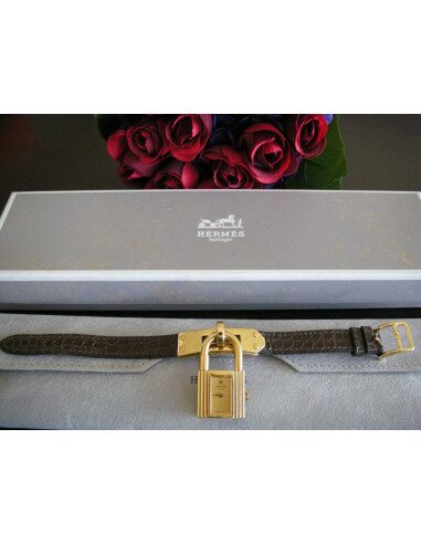 MONTRE HERMES KELLY BRACELET CROCODILE/LEZARD