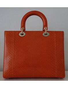 SAC LADY DIOR PYTHON ORANGE GM 2