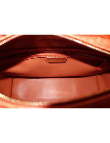 SAC LADY DIOR PYTHON ORANGE GM