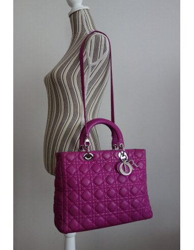 SAC LADY DIOR GM ROSE