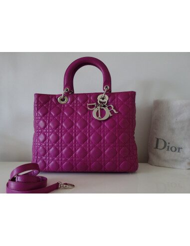 SAC LADY DIOR GM ROSE