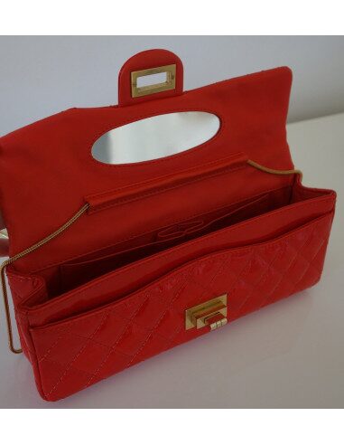 SAC BAGUETTE CHANEL 2.55 ROUGE