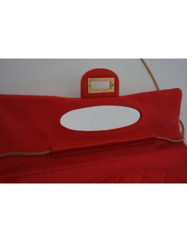 SAC BAGUETTE CHANEL 2.55 ROUGE