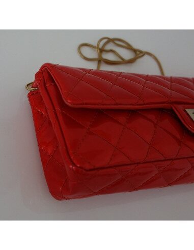SAC BAGUETTE CHANEL 2.55 ROUGE