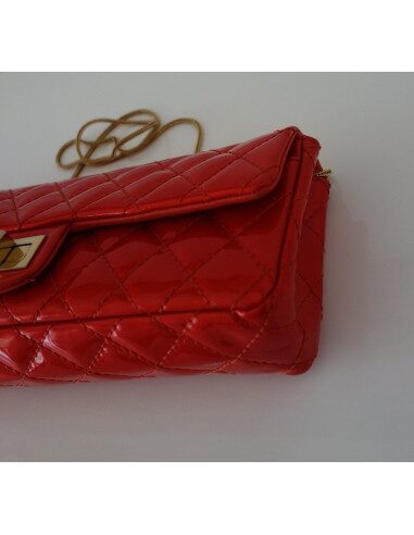 SAC BAGUETTE CHANEL 2.55 ROUGE