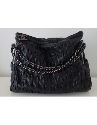 SAC CHANEL SHOPPING CUIR NOIR 