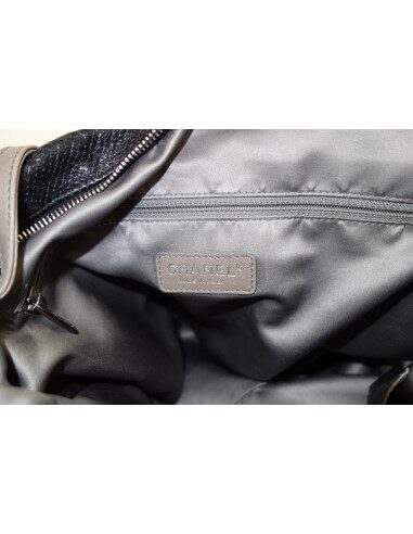 SAC CHANEL SHOPPING CUIR NOIR 