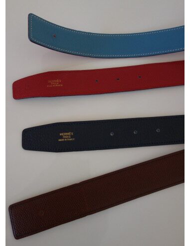 6 CEINTURES REVERSIBLES HERMES 