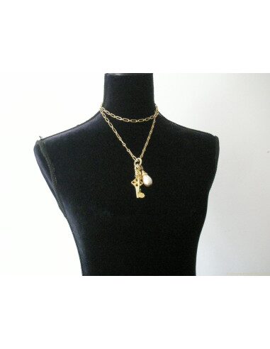 SAUTOIR VINTAGE KARL LAGERFELD
