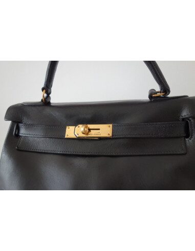 SAC HERMES KELLY VINTAGE 28 NOIR