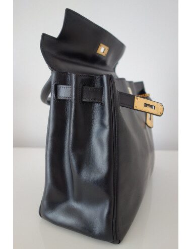 SAC HERMES KELLY VINTAGE 28 NOIR