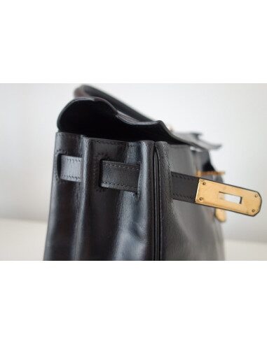 SAC HERMES KELLY VINTAGE 28 NOIR