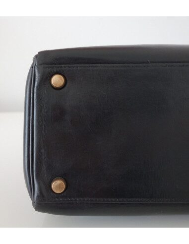 SAC HERMES KELLY VINTAGE 28 NOIR