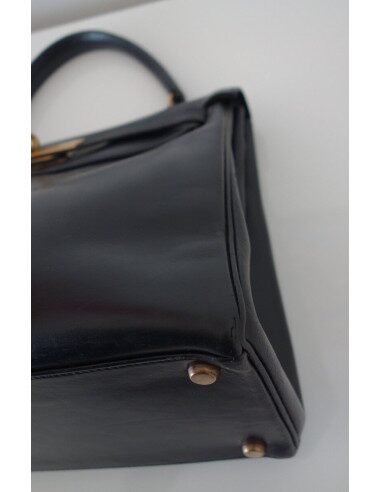 SAC HERMES KELLY VINTAGE 28 NOIR