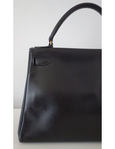 SAC HERMES KELLY VINTAGE 28 NOIR