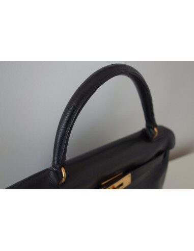 SAC HERMES KELLY VINTAGE 28 NOIR