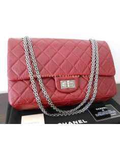 SAC CHANEL 2.55 JUMBO ROUGE BORDEAUX