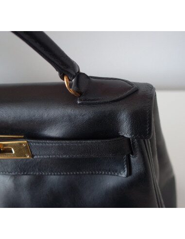 SAC HERMES KELLY VINTAGE 28 NOIR
