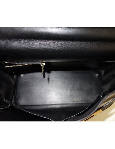 SAC HERMES KELLY VINTAGE 28 NOIR