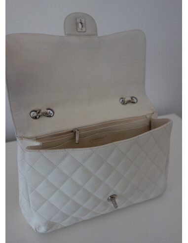 SAC CHANEL CLASSIQUE BLANC GM