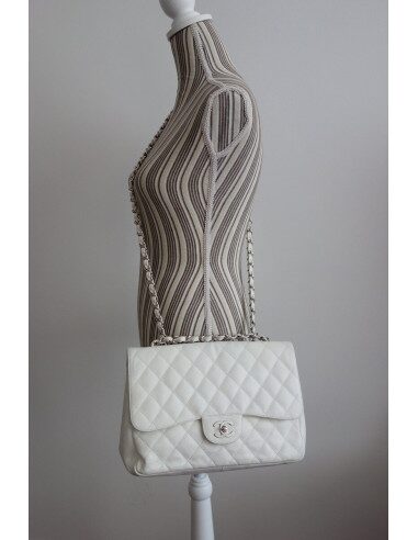 SAC CHANEL CLASSIQUE BLANC GM