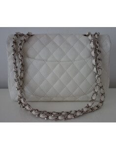 SAC CHANEL CLASSIQUE BLANC GM 2