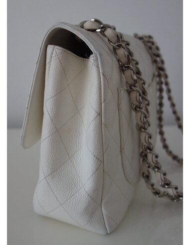 SAC CHANEL CLASSIQUE BLANC GM