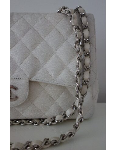 SAC CHANEL CLASSIQUE BLANC GM