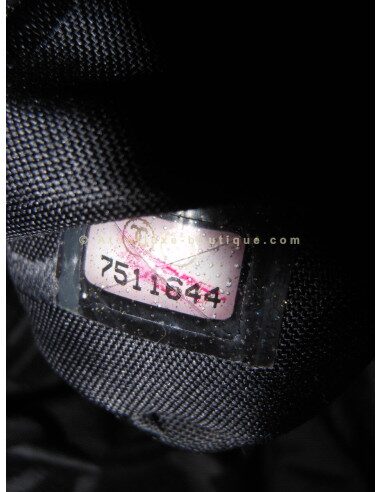 SAC CHANEL TOILE NOIR ET BLANC XXL