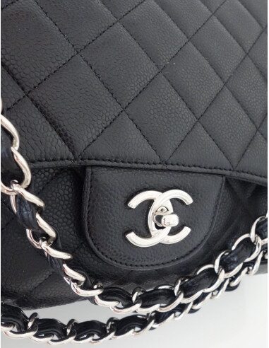 SAC CHANEL CLASSIQUE JUMBO CAVIAR NOIR