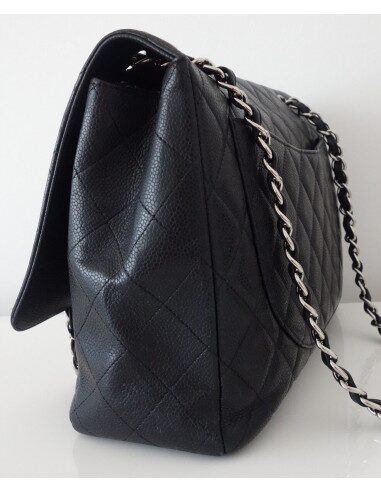 SAC CHANEL CLASSIQUE JUMBO CAVIAR NOIR