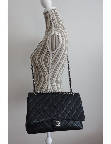 SAC CHANEL CLASSIQUE JUMBO CAVIAR NOIR