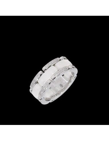 BAGUE ULTRA CHANEL OR BLANC / DIAMANTS 