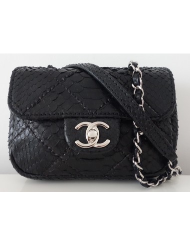 PETIT SAC CHANEL TIMELESS PYTHON NOIR