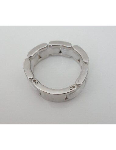 BAGUE ULTRA CHANEL OR BLANC / DIAMANTS 