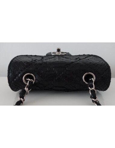 PETIT SAC CHANEL TIMELESS PYTHON NOIR