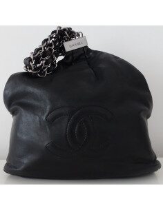 SAC CHANEL BOURSE CUIR NOIR 