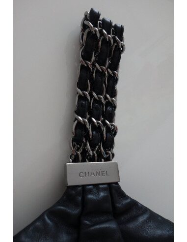 SAC CHANEL BOURSE CUIR NOIR 