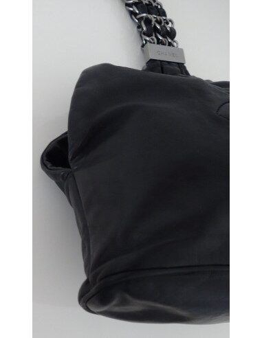 SAC CHANEL BOURSE CUIR NOIR 