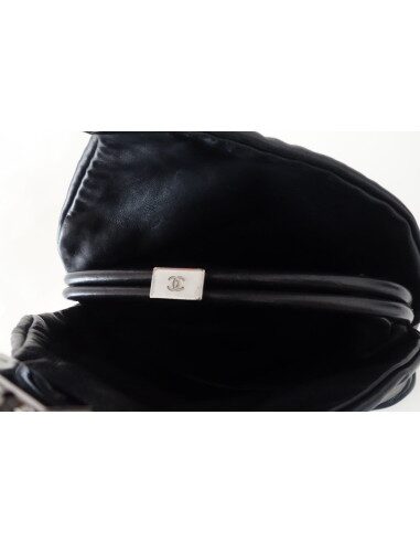 SAC CHANEL BOURSE CUIR NOIR 