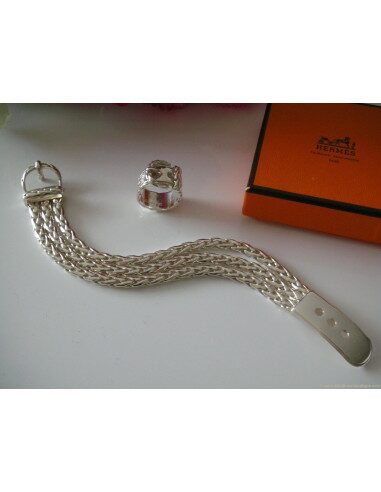 BRACELET ET BAGUE HERMES SELLIER