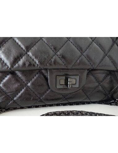 SAC CHANEL 2.55 ALL BLACK
