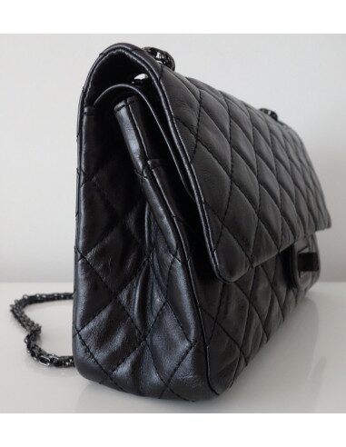 SAC CHANEL 2.55 ALL BLACK